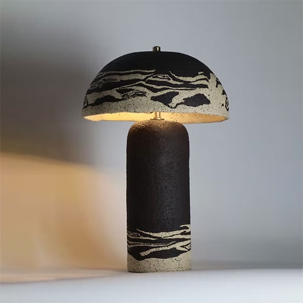 【Seda kadakci】トルコ・デザイン照明　テーブルライト「Seijaku M13」1灯・マットブラック（φ320×H450mm）