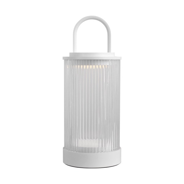 【TECH LIGHTING】アメリカ・テーブルライト「Tawa Accent Rechargeable Table Lamp」ホワイト（W115×D115×H280mm）