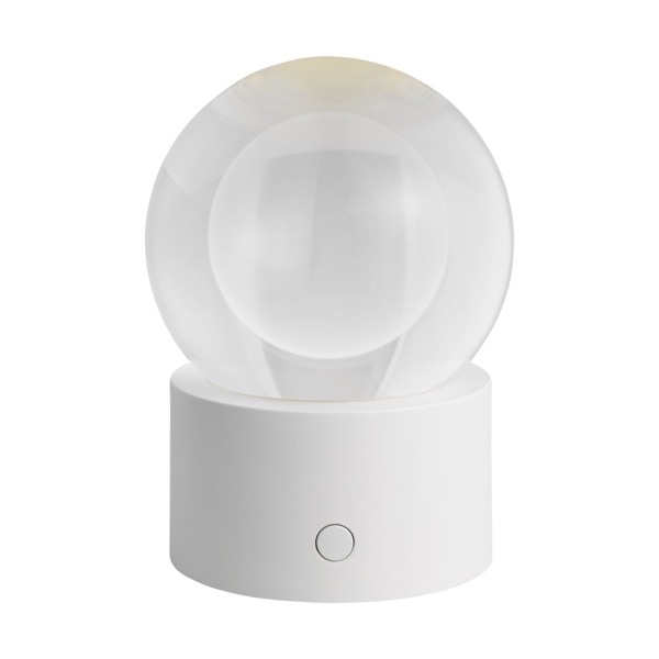 【TECH LIGHTING】アメリカ・テーブルライト「Mina Accent Rechargeable Table Lamp」ホワイト（W102×D102×H140mm）