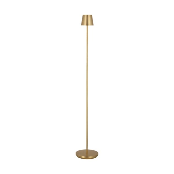 【TECH LIGHTING】アメリカ・フロアライト「Nevis Medium Rechargeable Floor Lamp」ゴールド（W204×D204×H1245mm）