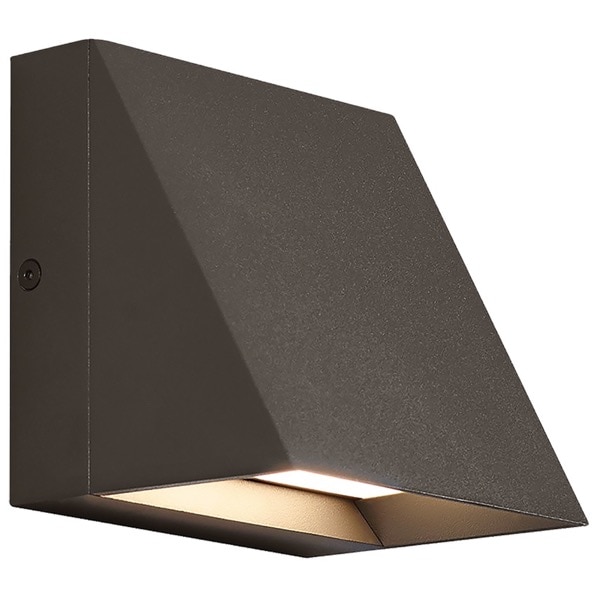 【TECH LIGHTING】アメリカ・アウトドア・ウォールライト「Pitch Single Outdoor Wall」ブロンズ（W127×D100×H127mm）