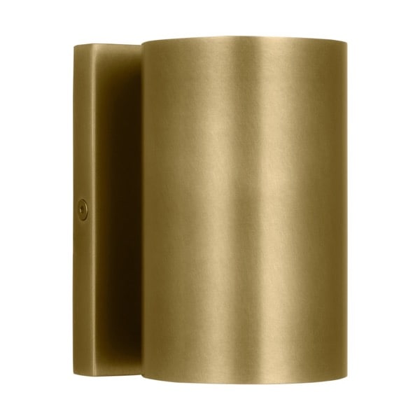 【TECH LIGHTING】アメリカ・ウォールライト「Pressa Round Small Wall」ゴールド（W77×D102×H127mm）