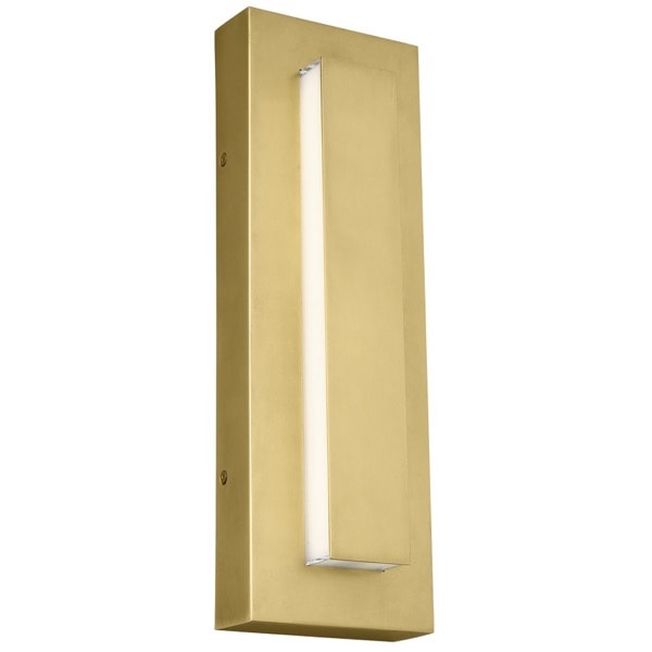 【TECH LIGHTING】アメリカ・アウトドア・ウォールライト「Aspen 15 Outdoor Wall」ゴールド（W127×D49×H381mm）