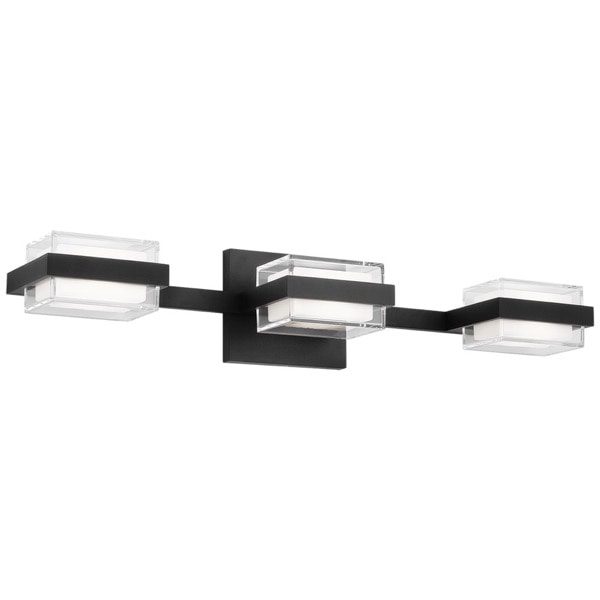 【TECH LIGHTING】アメリカ・ウォールライト「Kamden 3-Light Bath」ブラック（W572×D120×H110mm）