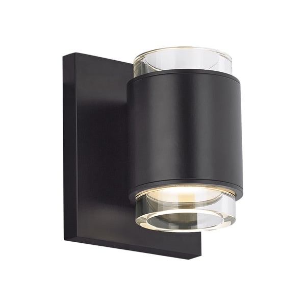 【TECH LIGHTING】アメリカ・ウォールライト「Voto Wall Round」ブラック（W110×D100×H127mm）