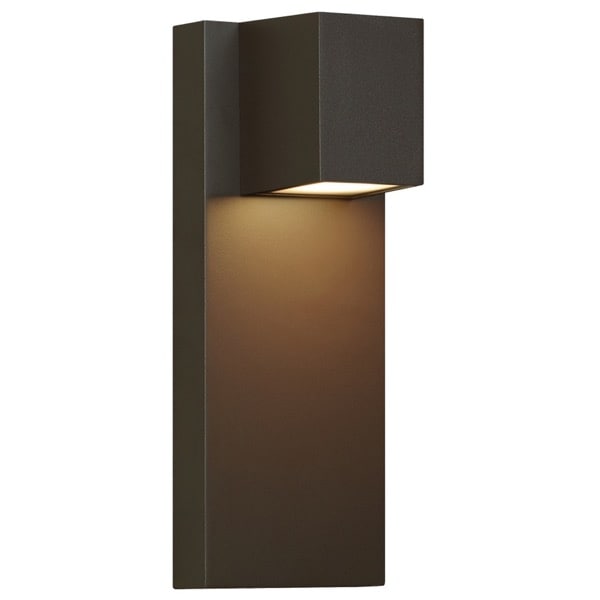 【TECH LIGHTING】アメリカ・アウトドア・ウォールライト「Quadrate Outdoor Wall Sconce」ブロンズ（W127×D122×H331mm）