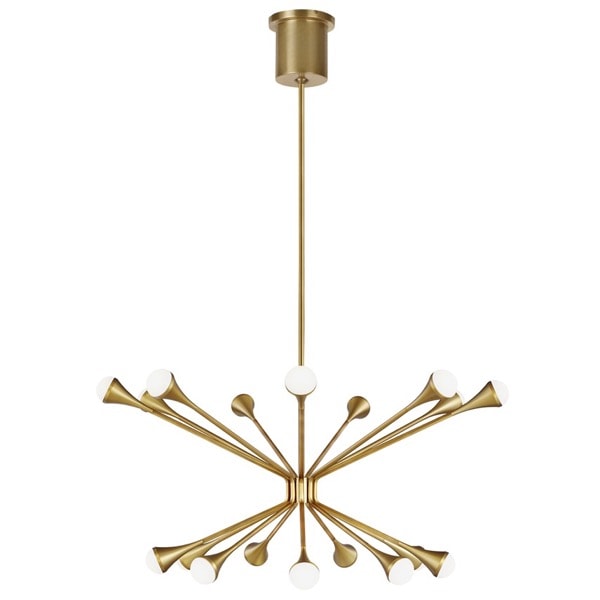【TECH LIGHTING】アメリカ モダンシャンデリア「Lody 18-Light Chandelier」LED照明 ゴールド（Φ813×H381mm）