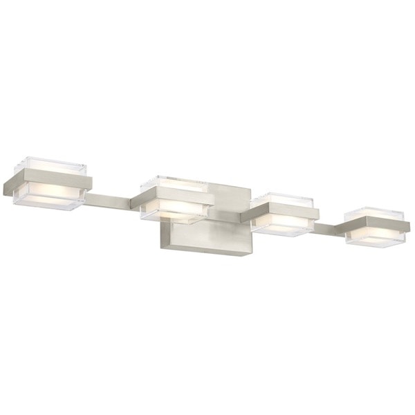 【TECH LIGHTING】アメリカ・ウォールライト「Kamden 4-Light Bath」シルバー（W798×D143×H127mm）
