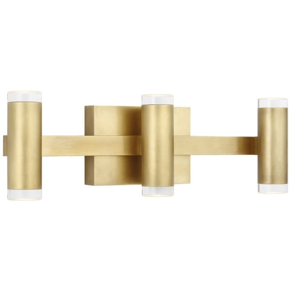 【TECH LIGHTING】アメリカ・ウォールライト「Dobson II 3-Light Bath」ゴールド（W496×D84×H161mm）