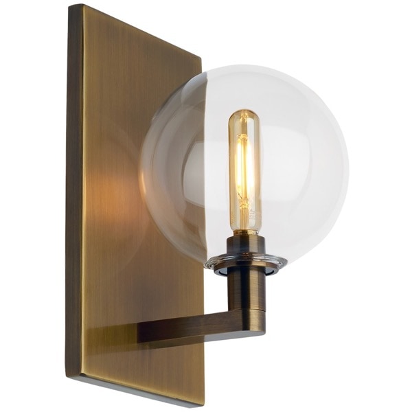 【TECH LIGHTING】アメリカ・ウォールライト「Gambit Single Wall」ゴールド（W140×D148×H229mm）