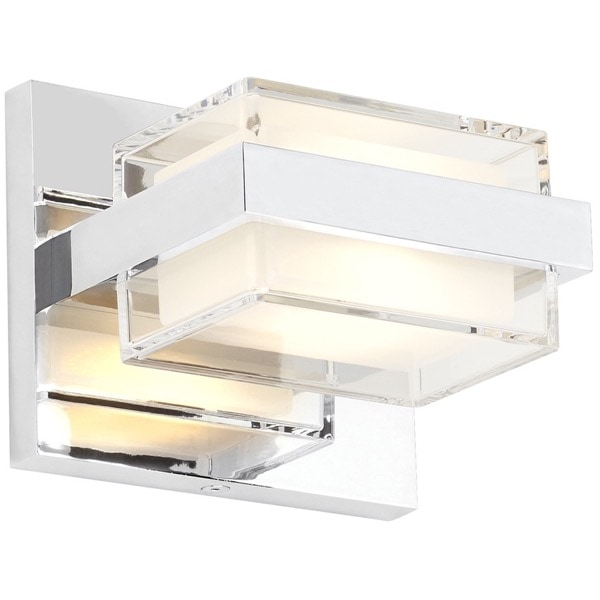 【TECH LIGHTING】アメリカ・ウォールライト「Kamden 1-Light Wall／Bath」シルバー（W127×D120×H110mm）