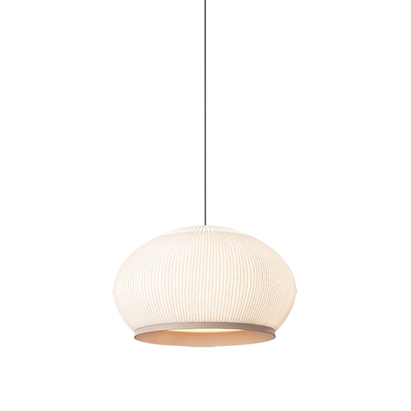 【VIBIA】 スペイン・デザイン照明「Knit」ペンダントライト　ベージュ（φ650×H390mm）