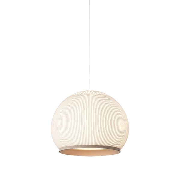 【VIBIA】 スペイン・デザイン照明「Knit」ペンダントライト　ベージュ（φ650×H500mm）