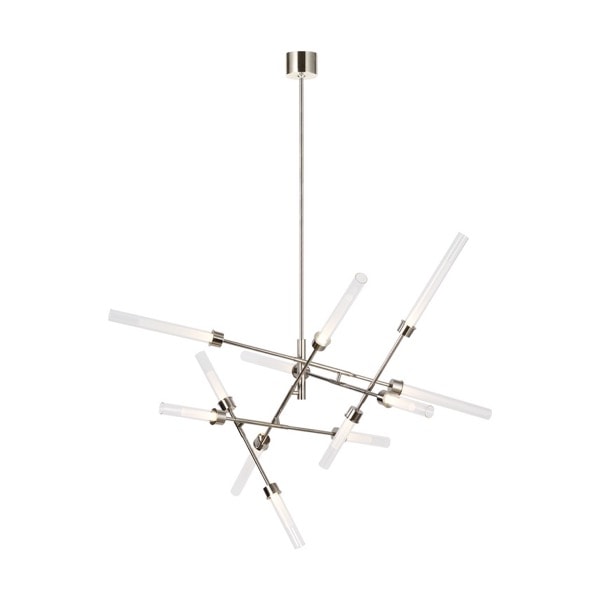 【TECH LIGHTING】アメリカ・モダンシャンデリア「Linger 12-Light Abstract Chandelier」LED照明 シルバー（W1329×D1032×H1032mm）