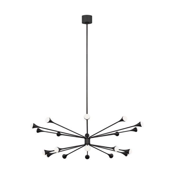 【TECH LIGHTING】アメリカ　モダンシャンデリア「Lody 20-Light Chandelier」LED照明 ブラック（Φ1220×H331mm）