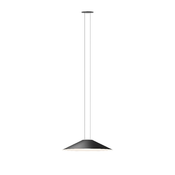 【VIBIA】 スペイン・デザイン照明「Circus Solo」ペンダントライト　ブラック／ベージュ（φ400×H80mm）