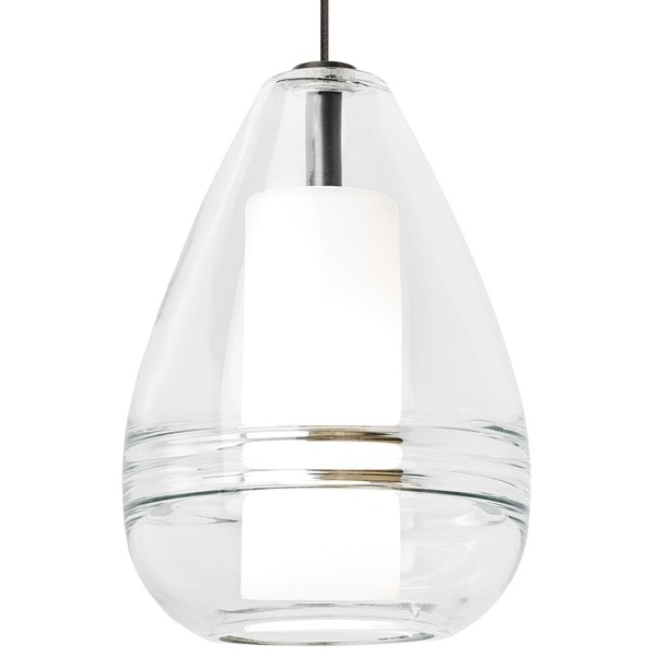 【TECH LIGHTING】アメリカ・モダン照明 ペンダントライト「Mini Ella Pendant」LED照明 シルバー／クリア（Φ127×H178mm）