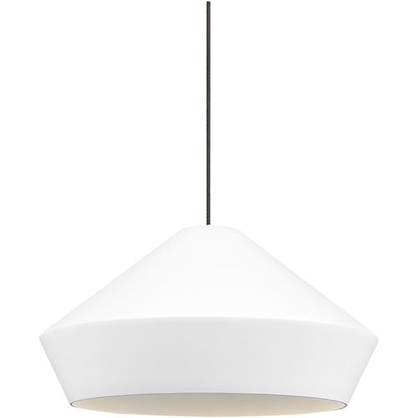 【TECH LIGHTING】アメリカ・モダン照明 ペンダントライト「Brummel Pendant」LED照明 ホワイト／ブロンズ（Φ267×H143mm）