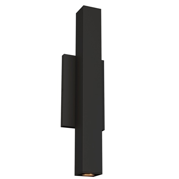 【TECH LIGHTING】アメリカ・アウトドア・ウォールライト「Chara Square 17 Outdoor Wall Sconce」ブラック（W115×D67×H432mm）
