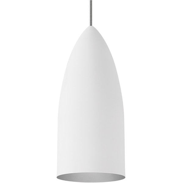 【TECH LIGHTING】アメリカ・モダン照明 ペンダントライト「Signal Pendant」LED照明 ホワイト／シルバー（Φ155×H356mm）
