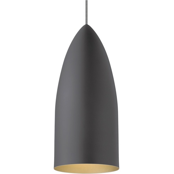 【TECH LIGHTING】アメリカ・モダン照明 ペンダントライト「Signal Pendant」LED照明 グレー／ゴールド（Φ155×H356mm）