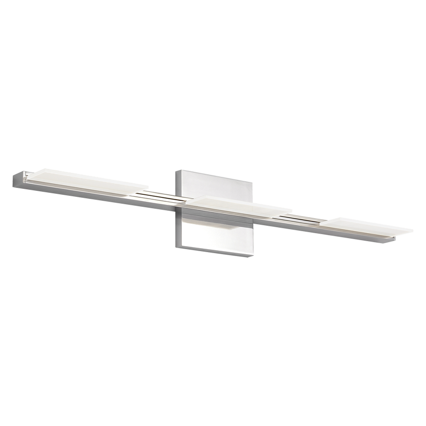 【TECH LIGHTING】アメリカ・ウォールライト「Tris 3-Light Bath Sconce」シルバー（W651×D87×H110mm）