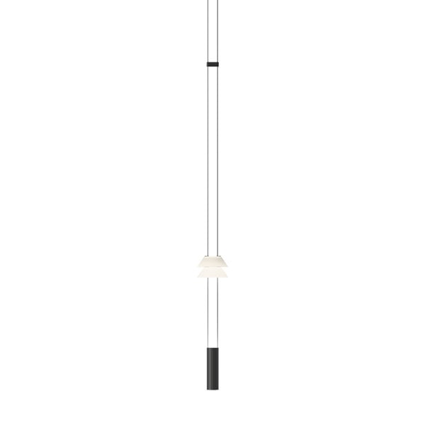 【VIBIA】 スペイン・デザイン照明「Flamingo mini」ペンダントライト　ブラック（φ90×H930mm）