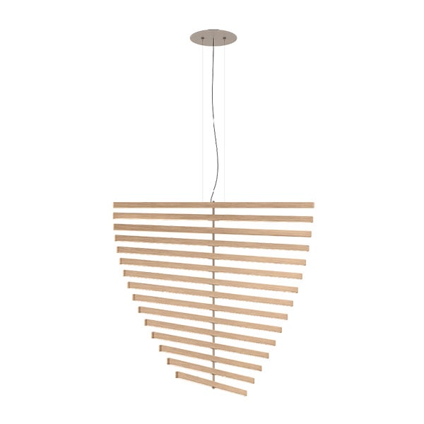 【VIBIA】 スペイン・デザイン照明「Rhythm Vertical」ペンダントライト　ブラウン（W870×H810mm）