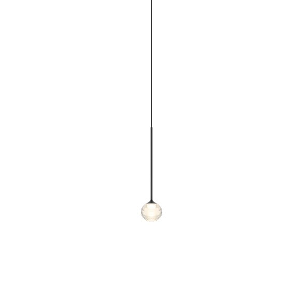 【VIBIA】 スペイン・デザイン照明「Algorithm free」ペンダントライト　ブラック（φ90×H390mm）