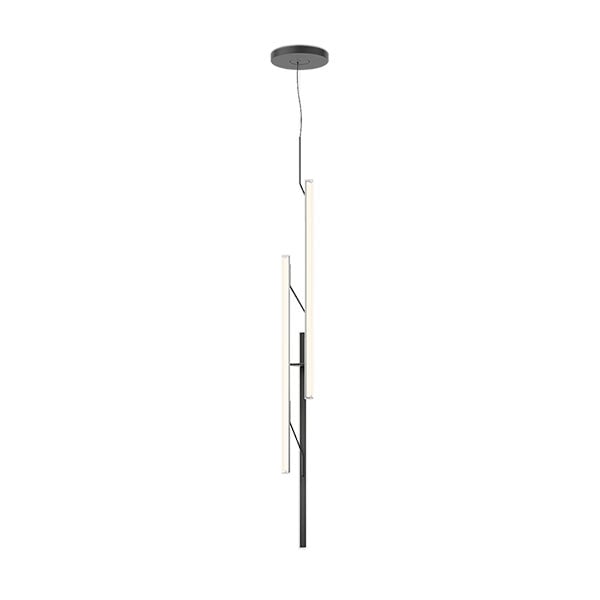【VIBIA】 スペイン・デザイン照明「Halo jewel」ペンダントライト　ブラック／ゴールド（H1720mm）