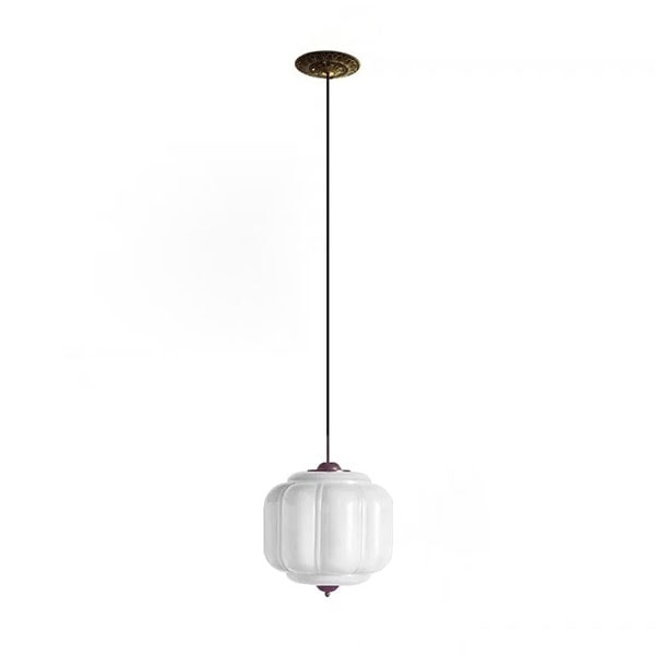 デザイン照明　モダンガラスペンダントライト　全3色・Bタイプ（φ250×H230mm）