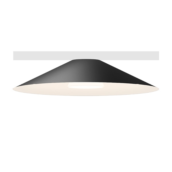 【VIBIA】 スペイン・ショップレール照明「Circus」スポットライト　ブラック／ベージュ（φ400×H80mm）