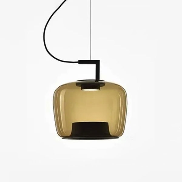 【リーズナブル】デザイン照明　モダンガラスシェードペンダントライト　全3色（φ350×H365mm） 