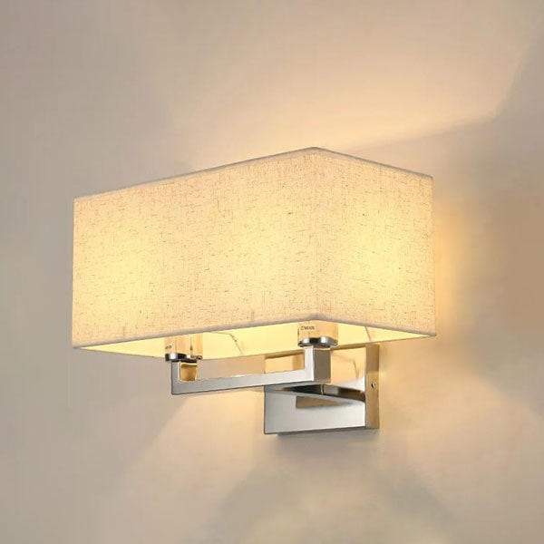 【法人様、店舗様限定】デザイン照明　モダンシェードウォールライト　シルバー（W380×H280mm）