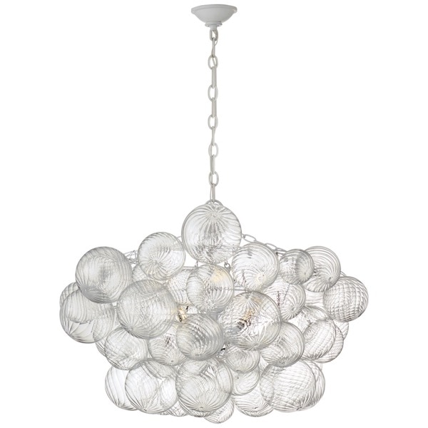 【Visual Comfort】アメリカ・デザイン照明 シャンデリア「Talia Large Chandelier」8灯・ホワイト（W838×H610mm）