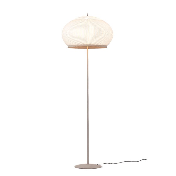 【VIBIA】 スペイン・デザイン照明「Knit」フロアライト　ベージュ（φ650×H1950mm）