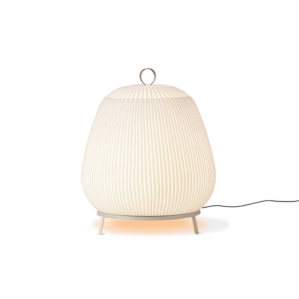 【VIBIA】 スペイン・デザイン照明「Knit」フロアライト　ベージュ（φ450×H550mm）