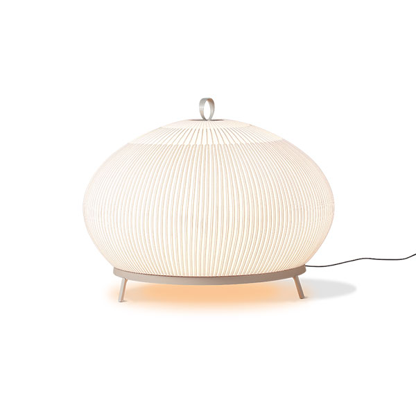 【VIBIA】 スペイン・デザイン照明「Knit」フロアライト　ベージュ（φ650×H510mm）