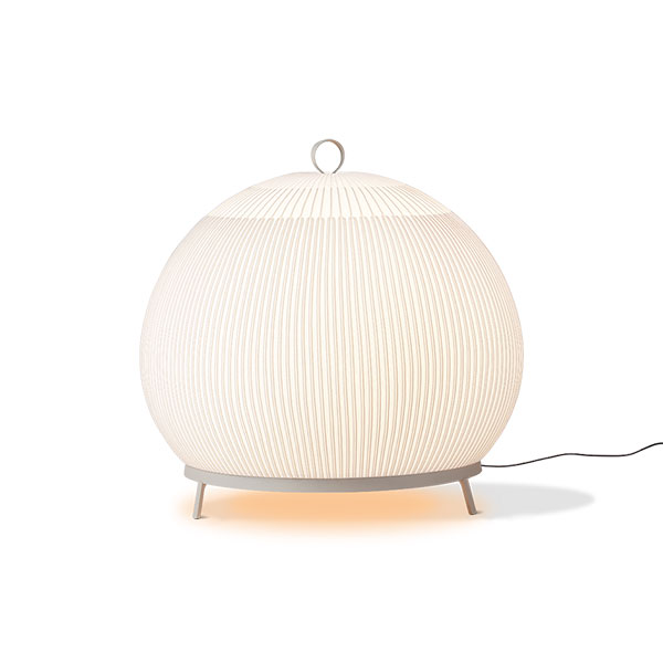 【VIBIA】 スペイン・デザイン照明「Knit」フロアライト　ベージュ（φ650×H620mm）