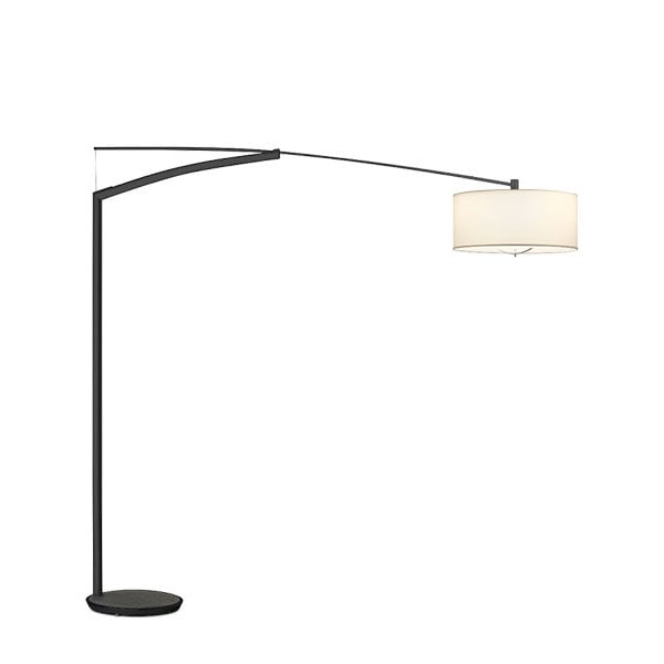 【VIBIA】 スペイン・デザイン照明「Balance」フロアライト　ブラック／シルバー（W2150×H2100mm）