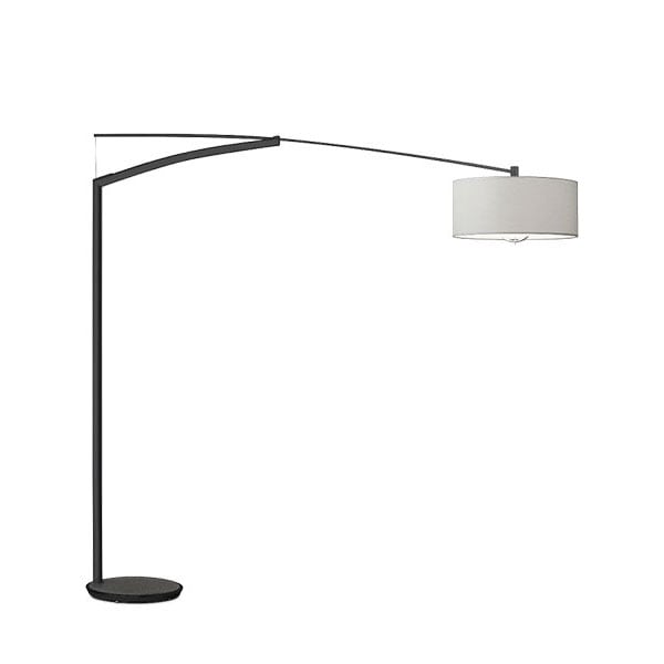 【VIBIA】 スペイン・デザイン照明「Balance」フロアライト　ブラック／シルバー（W2150×H2100mm）