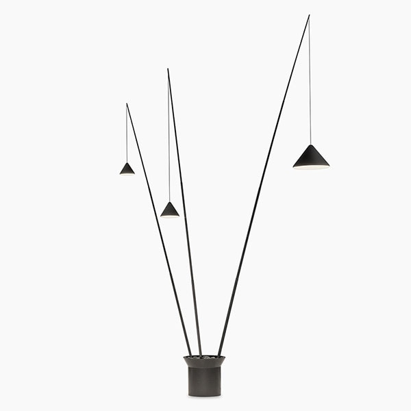 【VIBIA】 スペイン・デザイン照明「North」フロアライト　ブラック（H4250mm）