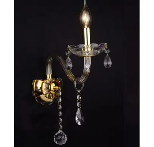 【リーズナブル】ウォールブラケット　ゴールド 1灯/２灯（H450mm）