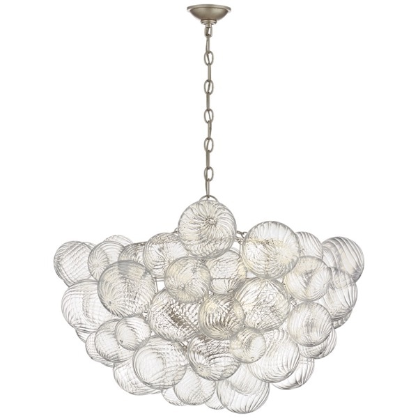 【Visual Comfort】アメリカ・デザイン照明 シャンデリア「Talia Large Chandelier」8灯・シルバー（W838×H610mm）