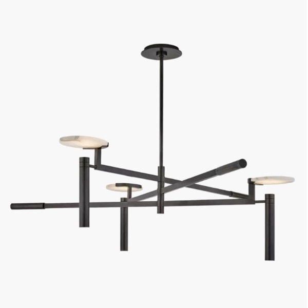 【Visual Comfort】アメリカ・デザイン照明 シャンデリア「Melange Large Floating Disc Chandelier」ブロンズ（W1117×H356mm）