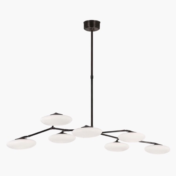 【Visual Comfort】アメリカ・デザイン照明 シャンデリア「Brindille XL Articulating Linear Chandelier」ブラック（W1549×D762×H203mm）