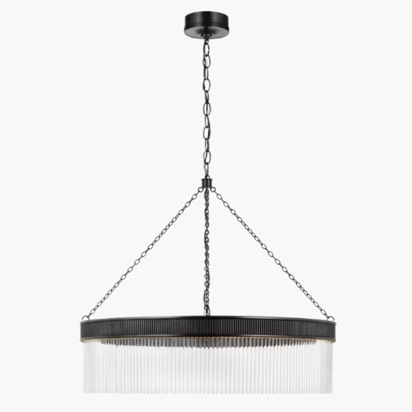 【Visual Comfort】アメリカ・デザイン照明 シャンデリア「Menil Large Chandelier」ブロンズ（W864×H737mm）