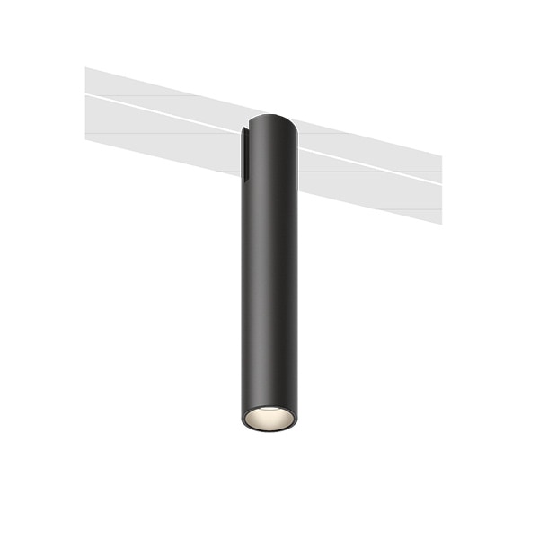 【VIBIA】 スペイン・ショップレール照明「Bind」スポットライト　ブラック／ベージュ（φ40×H200mm）