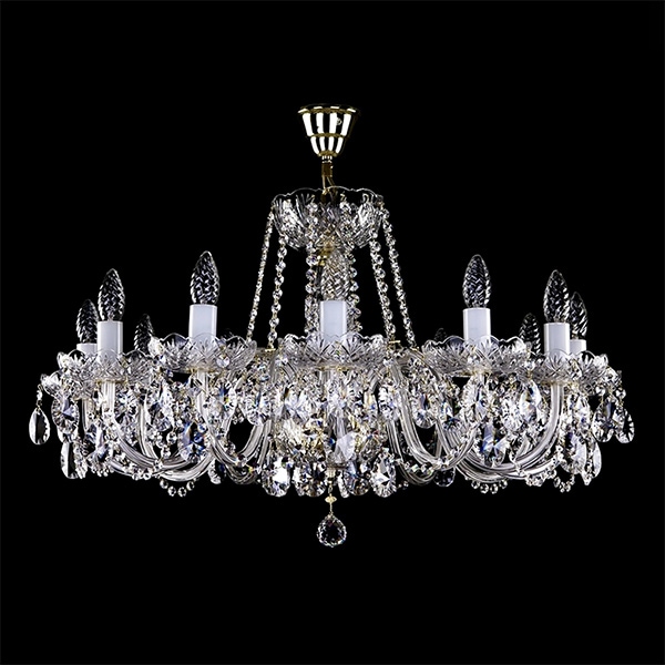 【ART GLASS】クリスタルシャンデリア「ELSA XII」12灯（W800×H480mm）