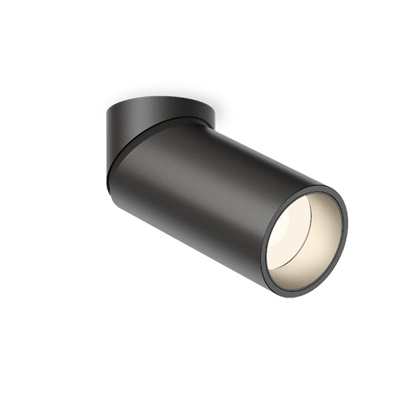 【VIBIA】 スペイン・デザイン照明「Bind solo」アクセントダウンライト　ブラック／ベージュ（φ40×H100mm）